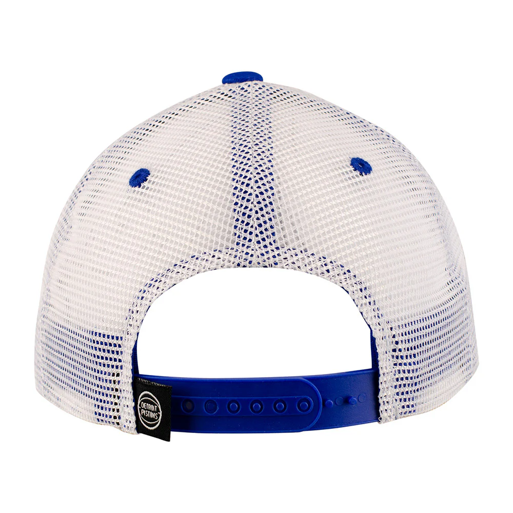 Detroit Pistons Felt Patch Trucker Adjustable Hat - Image 3