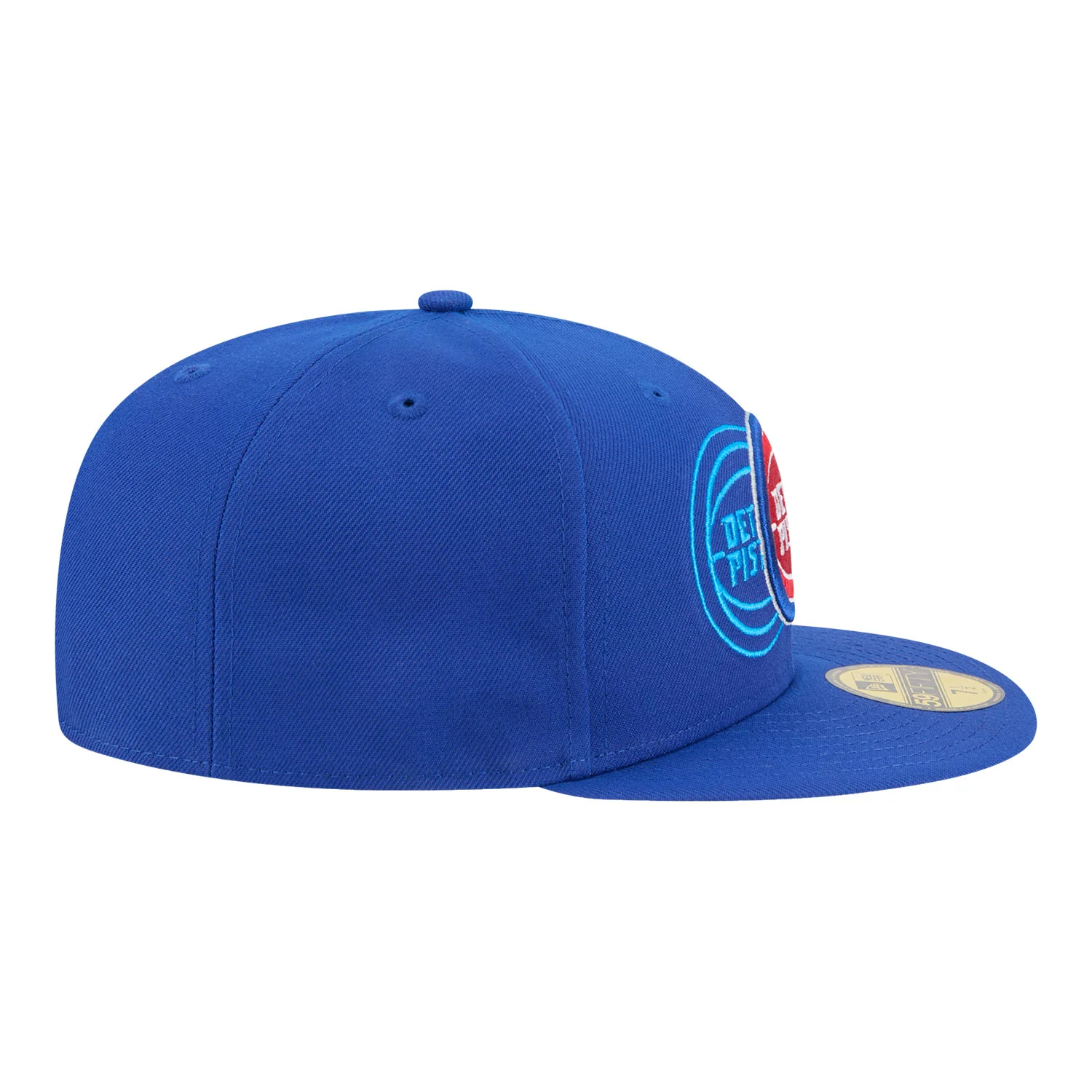 Detroit Pistons New Era 5950 Tri-Logo Fitted Hat - Image 3