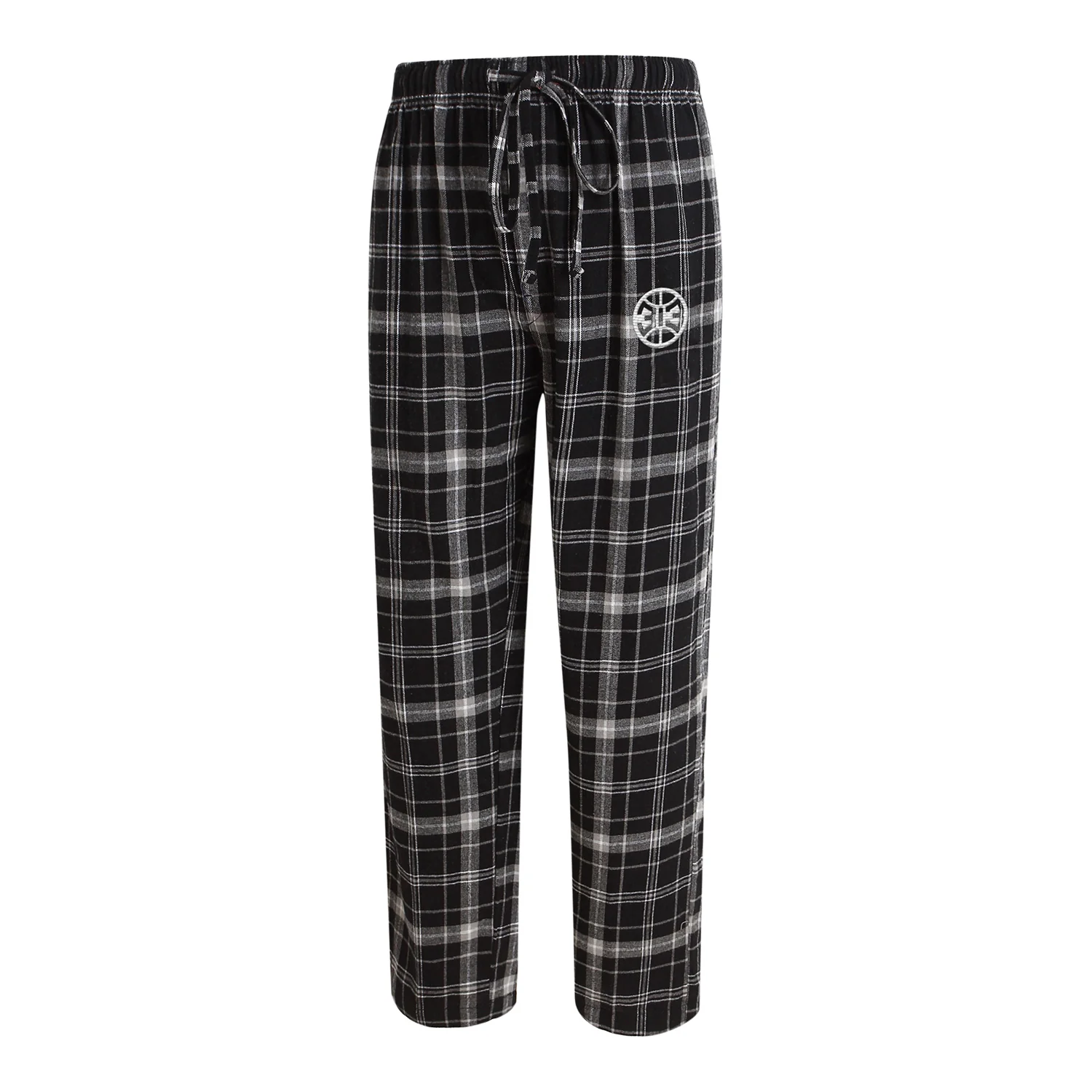 Detroit Pistons Black & Grey Flannel Pants