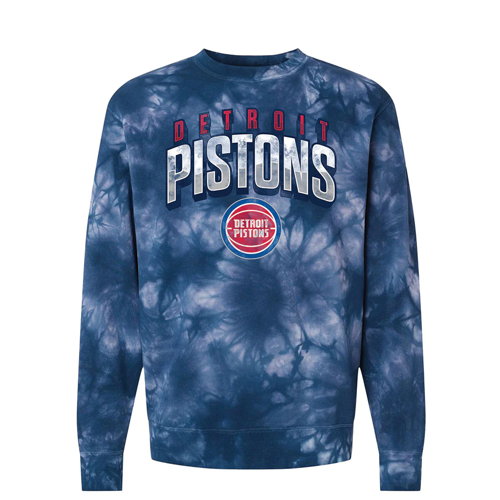 Pistons Tie-Dye Crewneck Sweatshirt