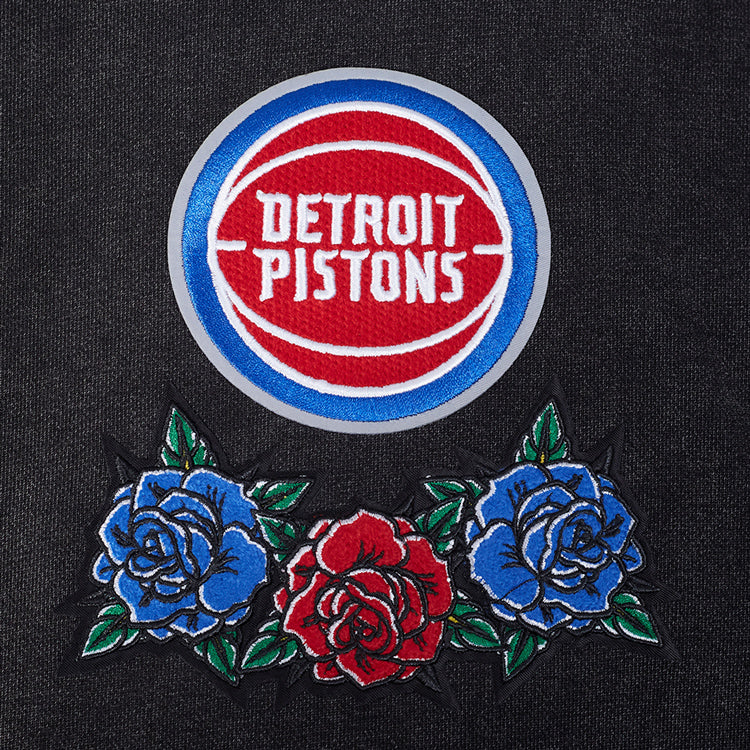 Detroit Pistons Pro Standard Fire And Roses Hooded Sweatshirt - Image 3