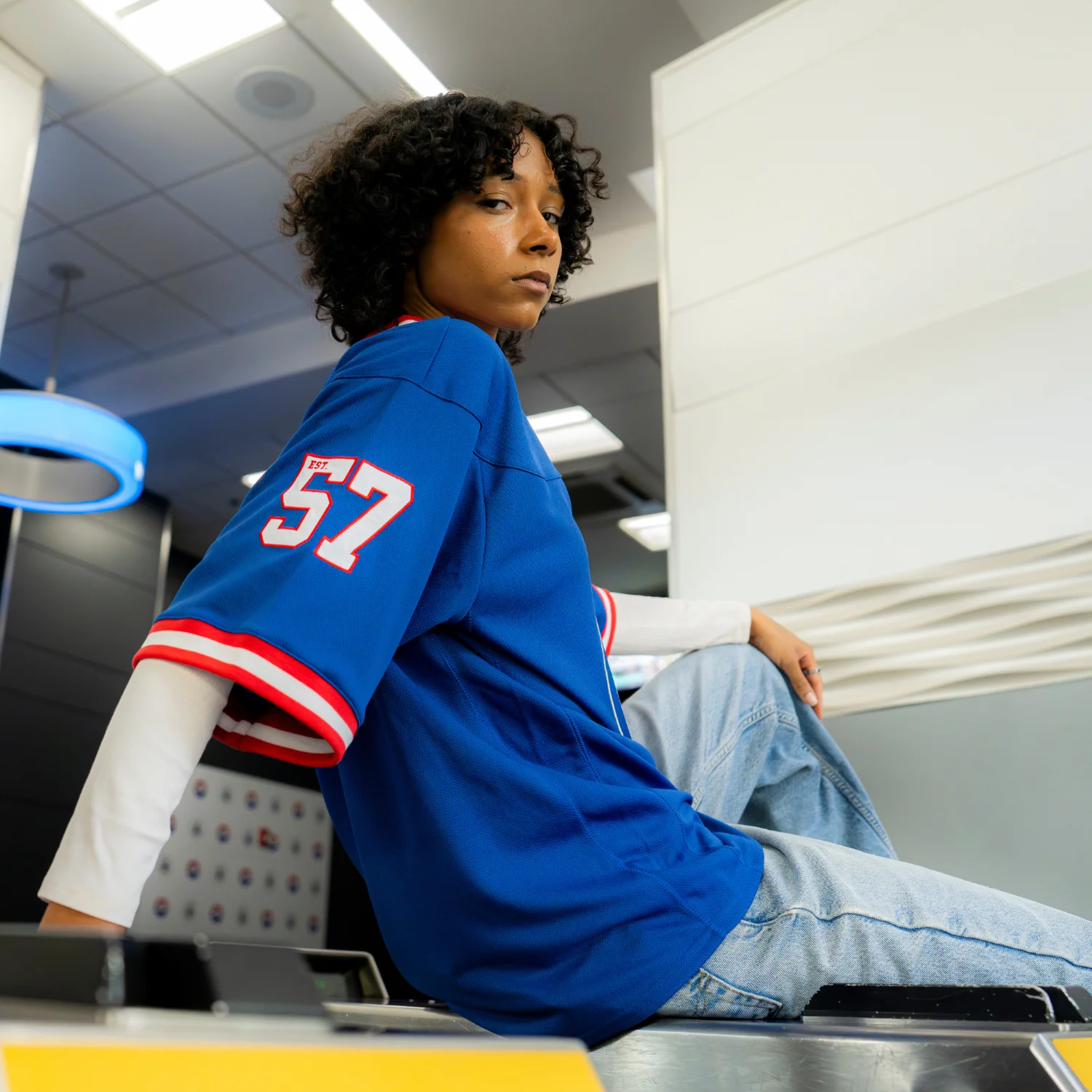 Detroit Pistons Starter Football Jersey - Image 3