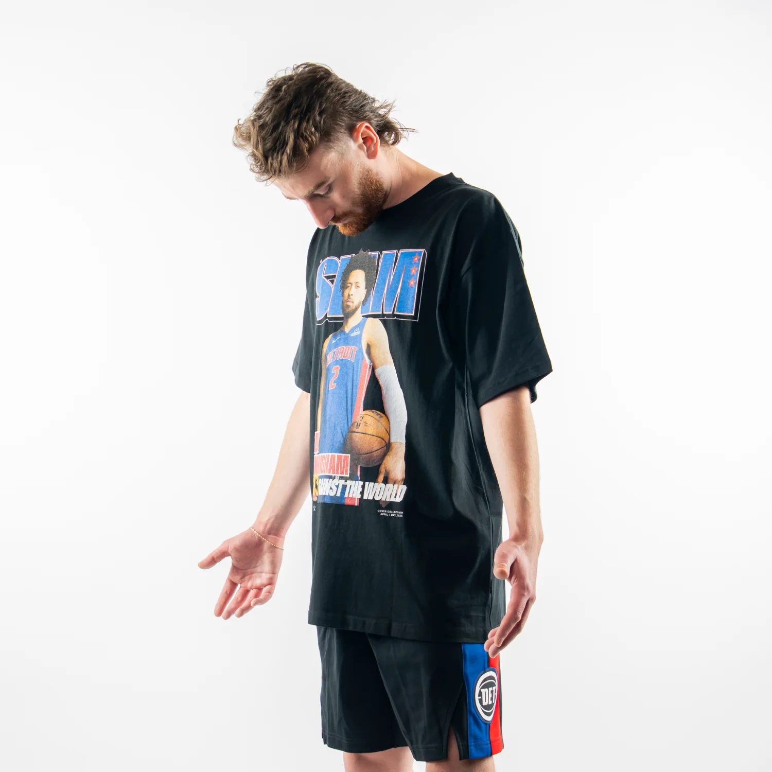 Cade Cunningham SLAM Magazine Black T-Shirt - Image 3