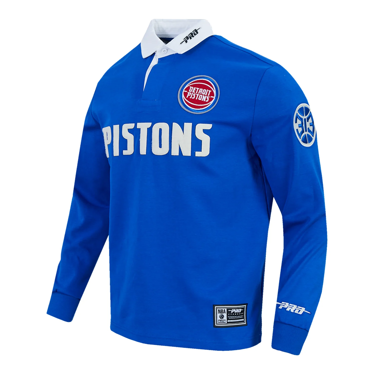 Detroit Pistons Pro Standard Modern Originals Rugby T-Shirt - Image 3