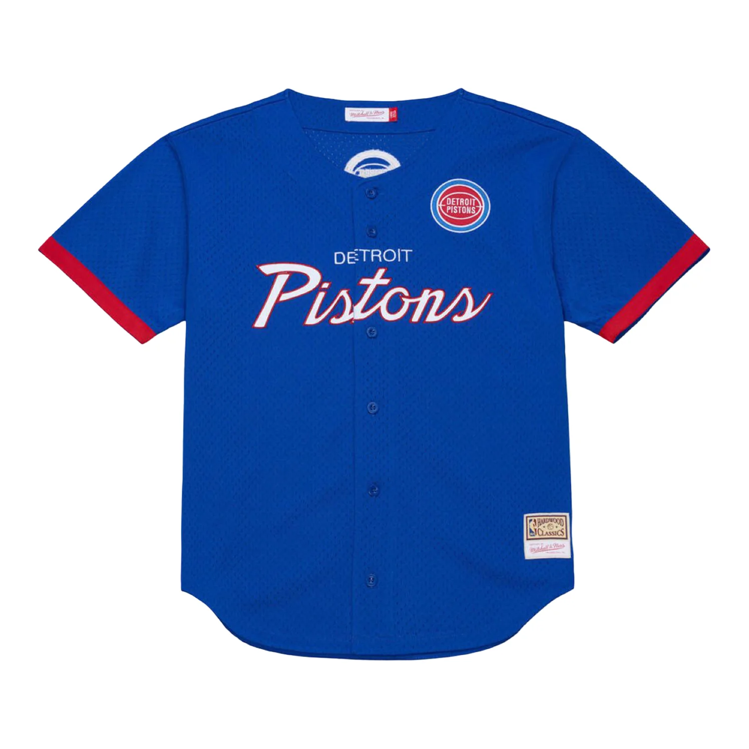 Detroit Pistons Mitchell & Ness Head Coach Baseball Jersey