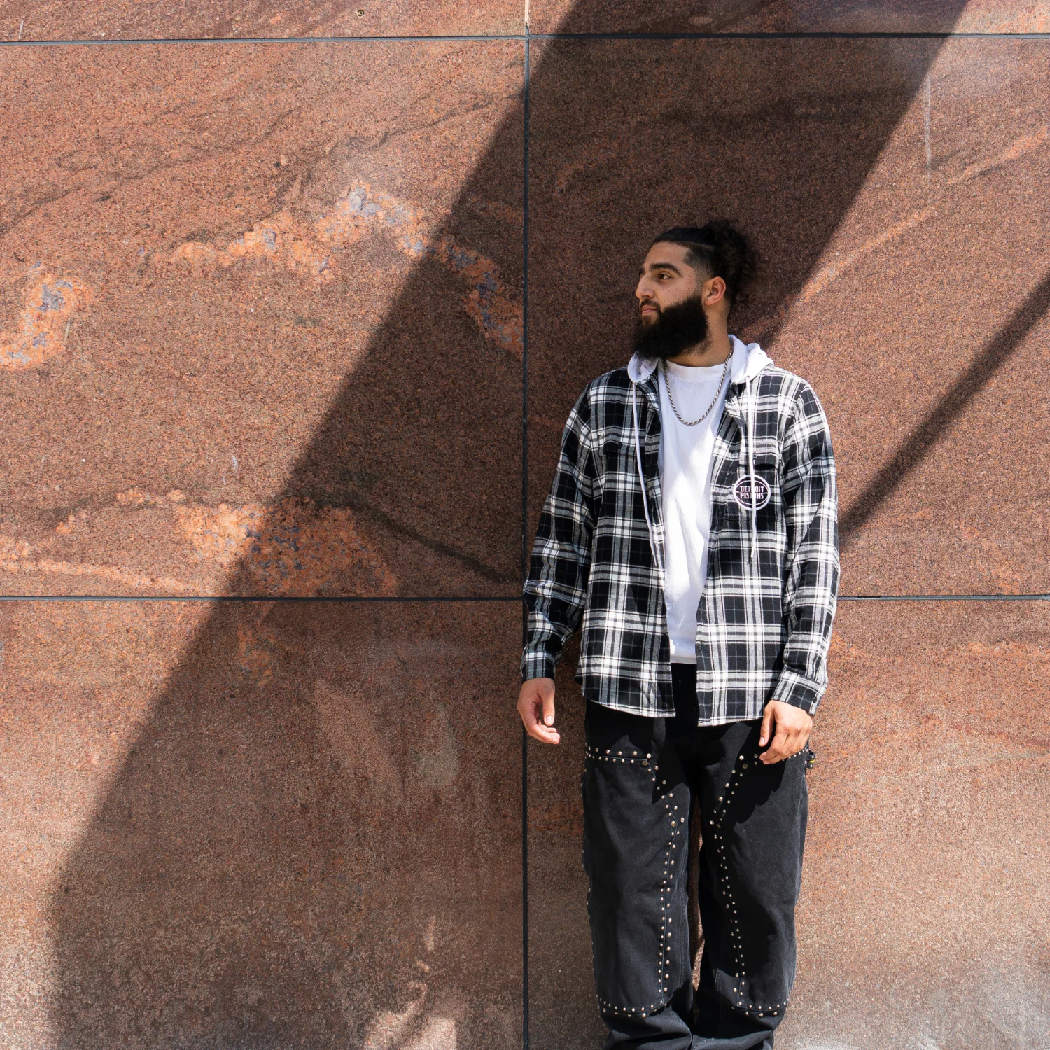 Unisex Wild Collective Pistons 313 Hooded Flannel - Image 3