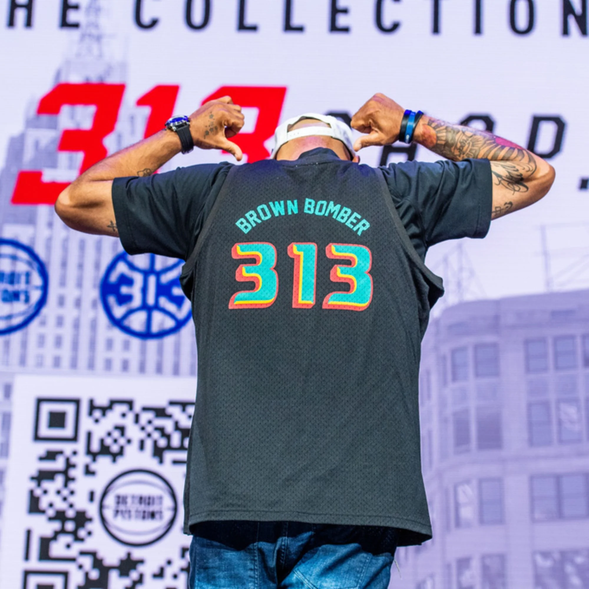 Detroit Pistons Joe Louis Mitchell & Ness Jersey - Image 5