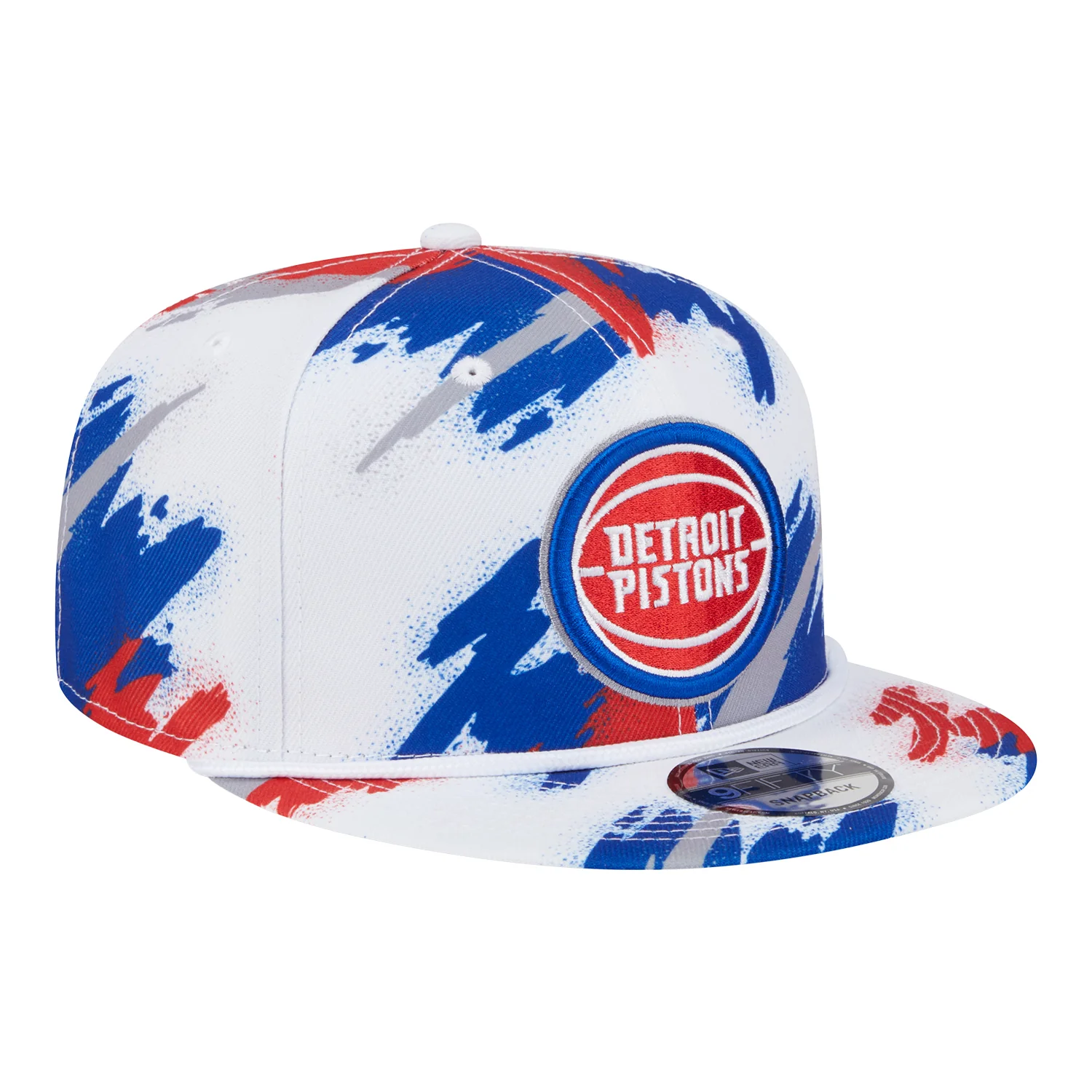 Youth Detroit Pistons New Era Painted 950 Snapback - Image 6