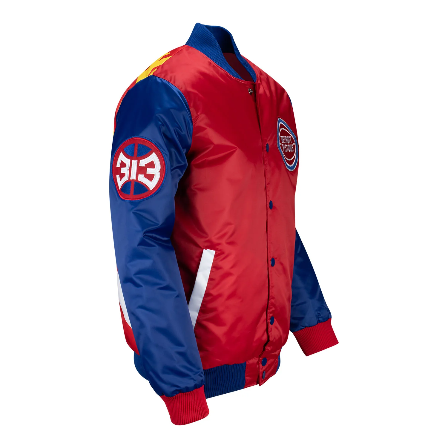 Detroit Pistons 313 Day TY Mopkins Starter Jacket - Image 4