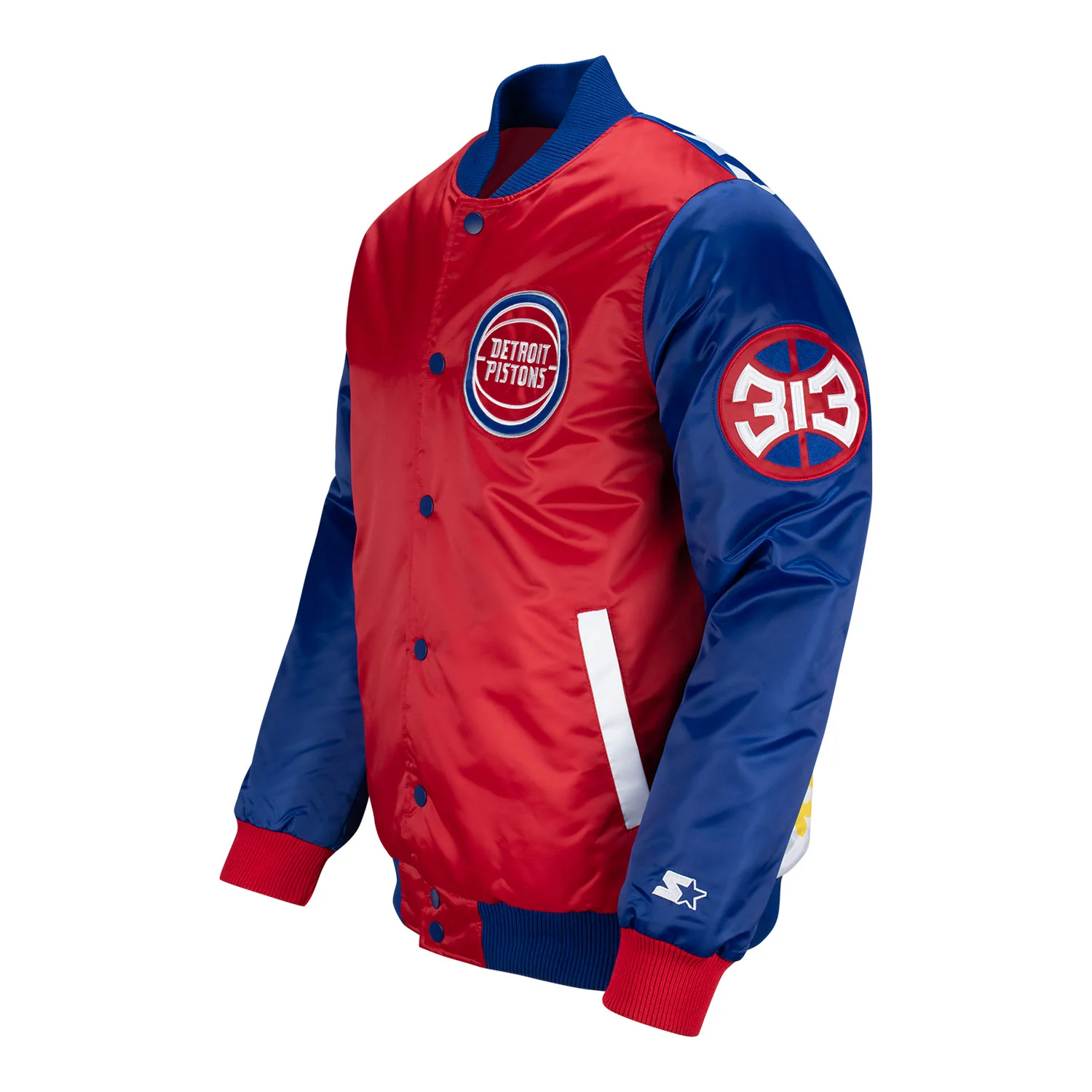 Detroit Pistons 313 Day TY Mopkins Starter Jacket - Image 7